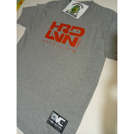 Camiseta Monsta HRD LVN Gris – 100 % Algodón | Ropa Gym