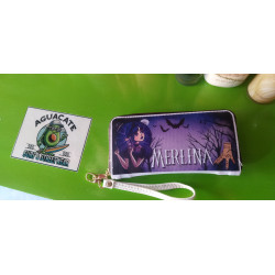 Monedero Merlina Wednesday – Estuche Sublimado Doble Cara