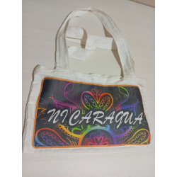 Bolso artesanal Nicaragua multicolor | Hecho en algodón