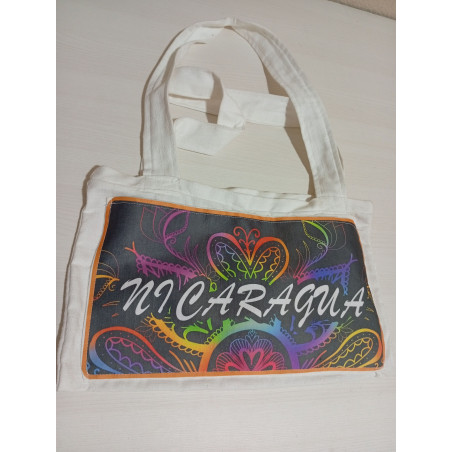 Bolso artesanal Nicaragua multicolor | Hecho en algodón