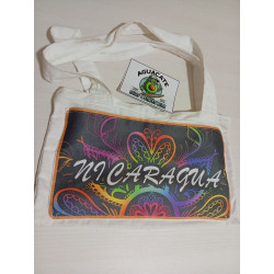 Bolso artesanal Nicaragua multicolor | Hecho en algodón