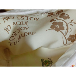 Bolso de tela artesanal Virgen de Guadalupe