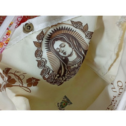 Bolso de tela artesanal Virgen de Guadalupe